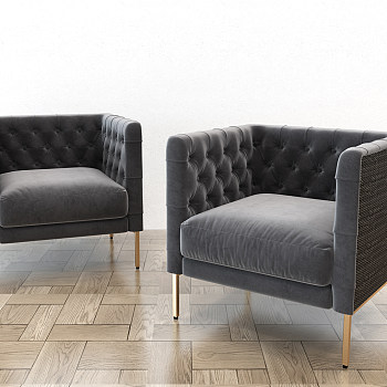 H11-0403简欧式现代单人沙发