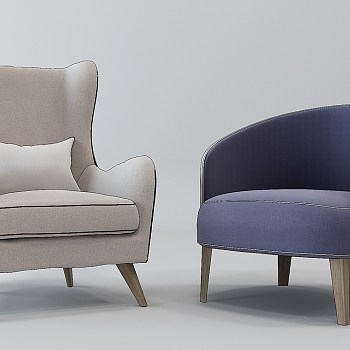 H41-1212现代欧式单人沙发椅