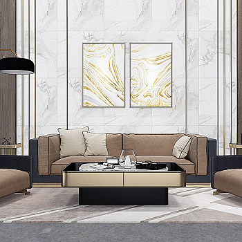 H07-0122现代沙发茶几组合客厅
