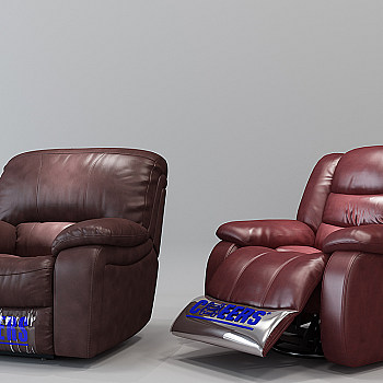 H02-0103现代皮革按摩沙发休闲躺椅沙发