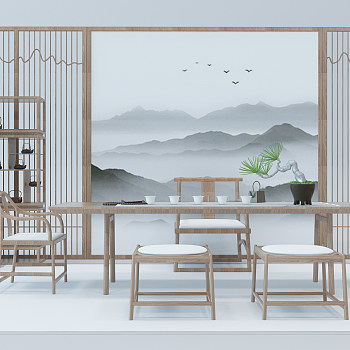 Z03-0523新中式茶桌椅