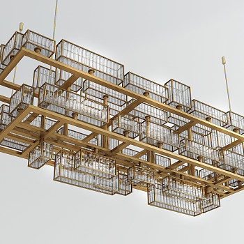 H02-1016现代金属水晶装饰吊灯