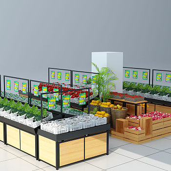 Z07-0514现代超市蔬菜水果货架