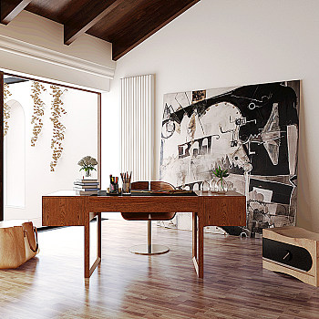 意大利RIVA1920品牌 现代书房书桌椅