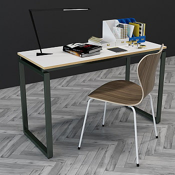 H29-0101现代北欧书桌椅子组合
