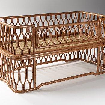 H09-0328璞素新中式木质婴儿床