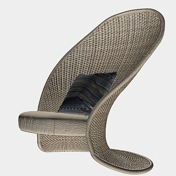 27现代藤椅国外3D模型下载
