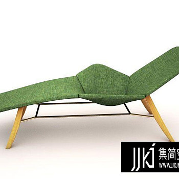 56现代躺椅国外3D模型下载
