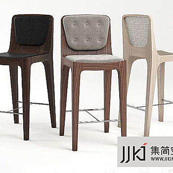 11现代吧椅国外3D模型下载