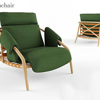 22现代休闲椅国外3D模型下载
