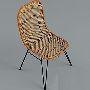 11现代藤椅国外3D模型下载