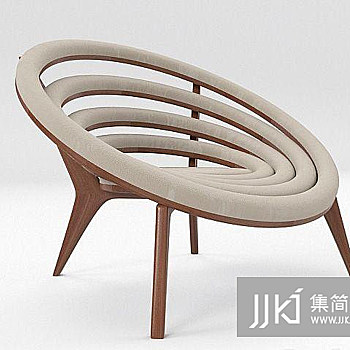 07现代休闲椅国外3D模型下载