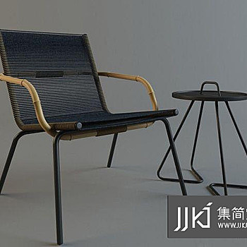 05现代休闲椅国外3D模型下载