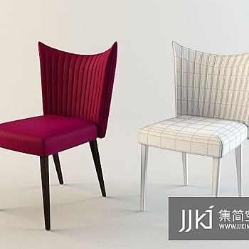 11简欧式餐椅国外3D模型下载