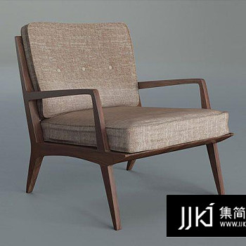 70现代休闲椅国外3D模型下载