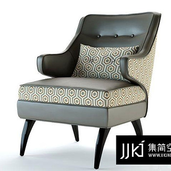 51现代休闲椅国外3D模型下载