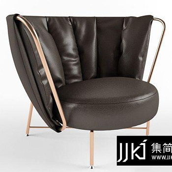 44现代休闲椅国外3D模型下载