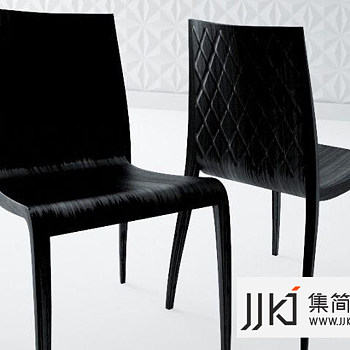 15现代木质椅子国外3D模型下载