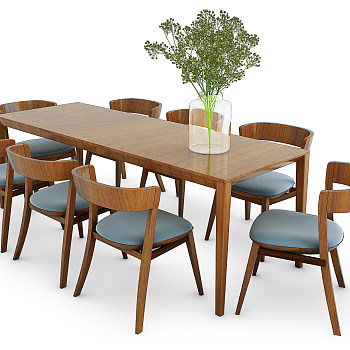 H20-0822现代餐桌椅组合