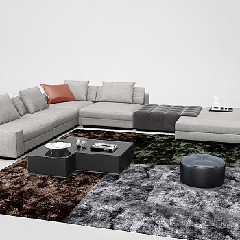 Z35-1119现代沙发茶几组合地毯