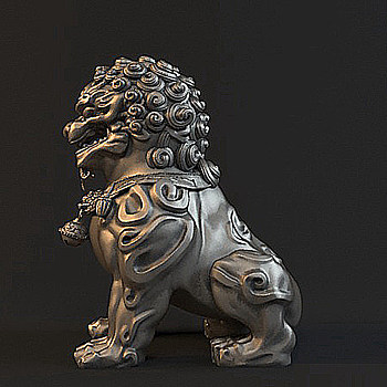 105石狮子雕塑