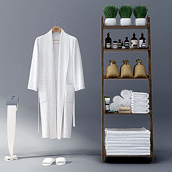 Z13-0213现代置物架卫浴用品浴袍毛巾组合