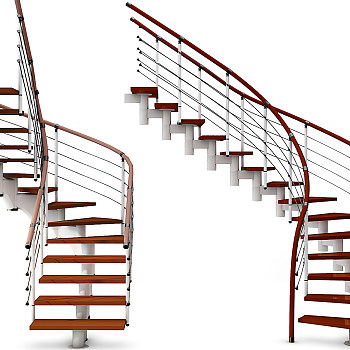 G01-0828现代钢结构楼梯