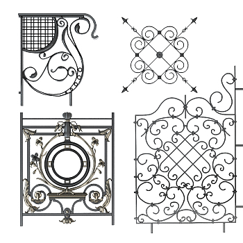 X35-0322铁艺雕花护栏