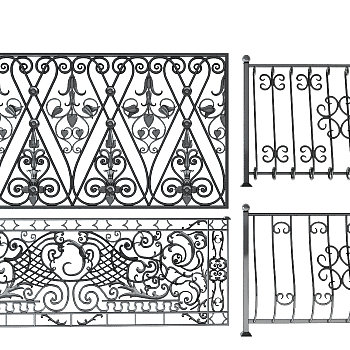 X34-0322铁艺雕花护栏