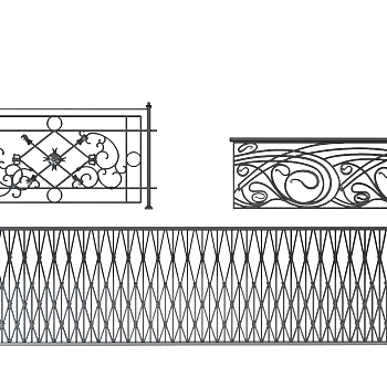 X33-0322铁艺雕花栏杆