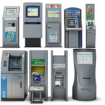 Z40-1218现代自助ATM取款机3d模型下载