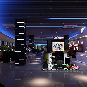 H53-0218现代游艺厅游戏机厅电玩城