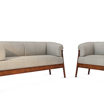 Z36-1203现代双人沙发单人沙发组合