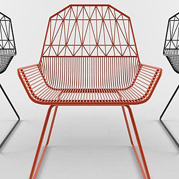 28现代金属椅子国外3D模型下载