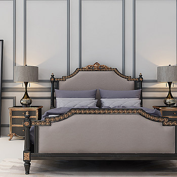 Z05-0111欧式古典法式床床头柜