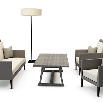 Z14-0629现代中式沙发茶几组合