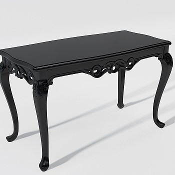 H03-0723新古典欧式简欧书桌桌子3d模型下载