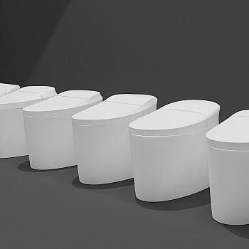 H05-0725现代智能陶瓷马桶组合3d模型下载