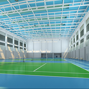 Z10-0519现代体育运动馆网球羽毛球馆