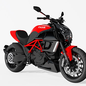 H70-0720现代摩托车3d模型下载