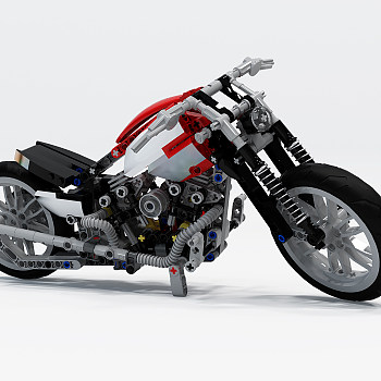 H72-0720现代摩托车3d模型下载