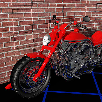 Z32-0719摩托车3d模型下载