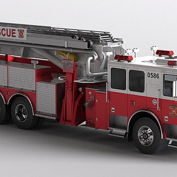 30消防汽车3d模型免费下载