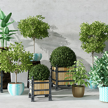 H60-0625现代植物盆栽花盆绿植欧式花槽