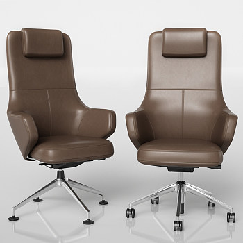H37-0710现代老板椅办公椅子3d模型下载