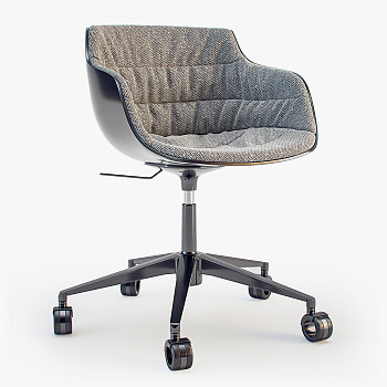 H34-0710现代办公椅子转椅3d模型下载