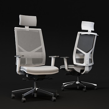H33-0710现代办公椅老板椅转椅3d模型下载