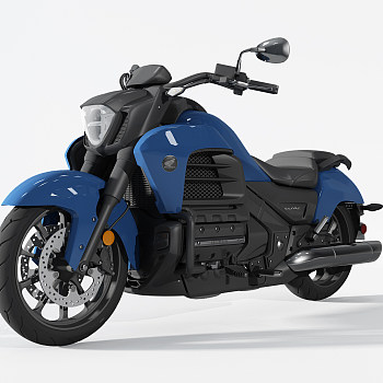H69-0720现代摩托车3d模型下载
