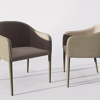 Z23-0723现代餐椅休闲单椅3d模型下载
