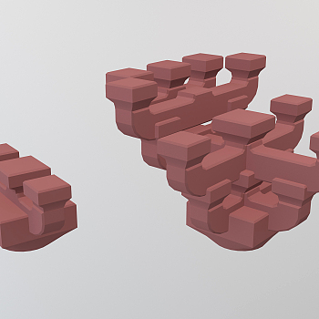 中式斗拱古建构件3d模型下载